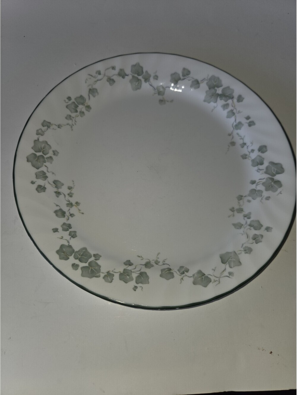 Lot Of 7 Corelle By Corning Vintage Green Ivy Swirl Vintage 10” Dinner Plate SE2
